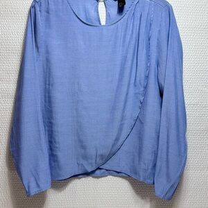 Elegant Blue Women's Top HM
